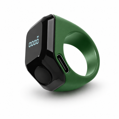 Digital Dhikr Ring white color