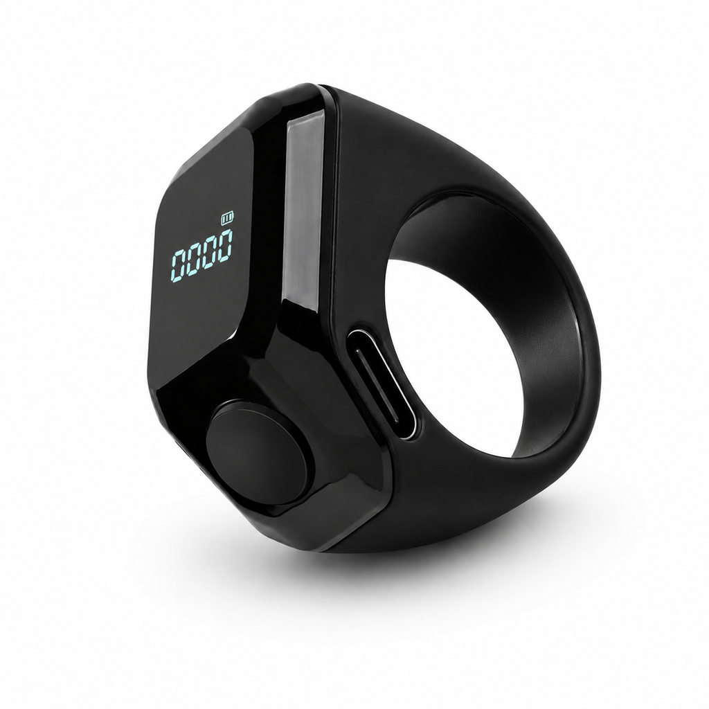 Digital Dhikr Ring green color