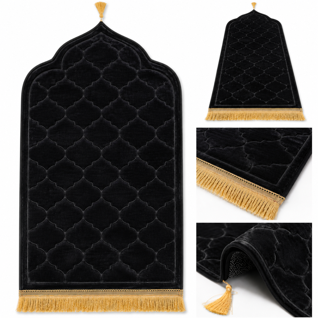 Black AM-P02 Quilted Arch Prayer Mart