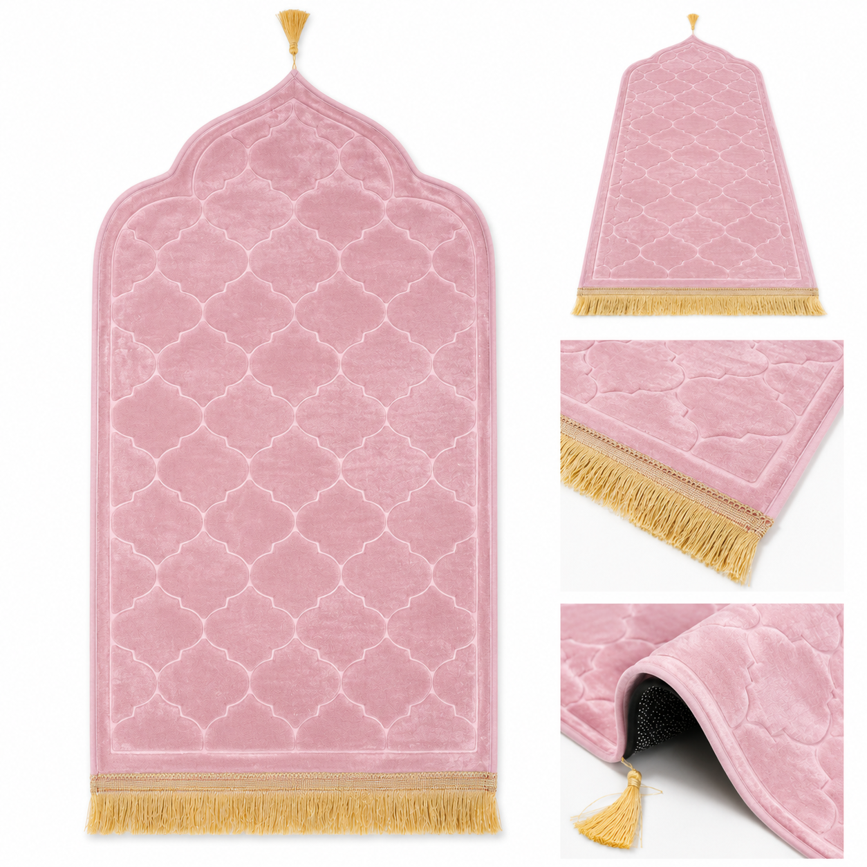 Blush Pink AM-P02 Quilted Arch Prayer Mart