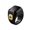 Kaaba Digital Dhikr Ring black color